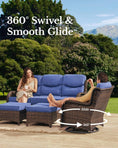 Load image into Gallery viewer, Luxury Outdoor Patio Furniture Set with Thick Cushions
