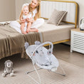 Load image into Gallery viewer, Portable Baby Bouncer Infant Rocker Seat with Detachable Toy Bar-Gray
